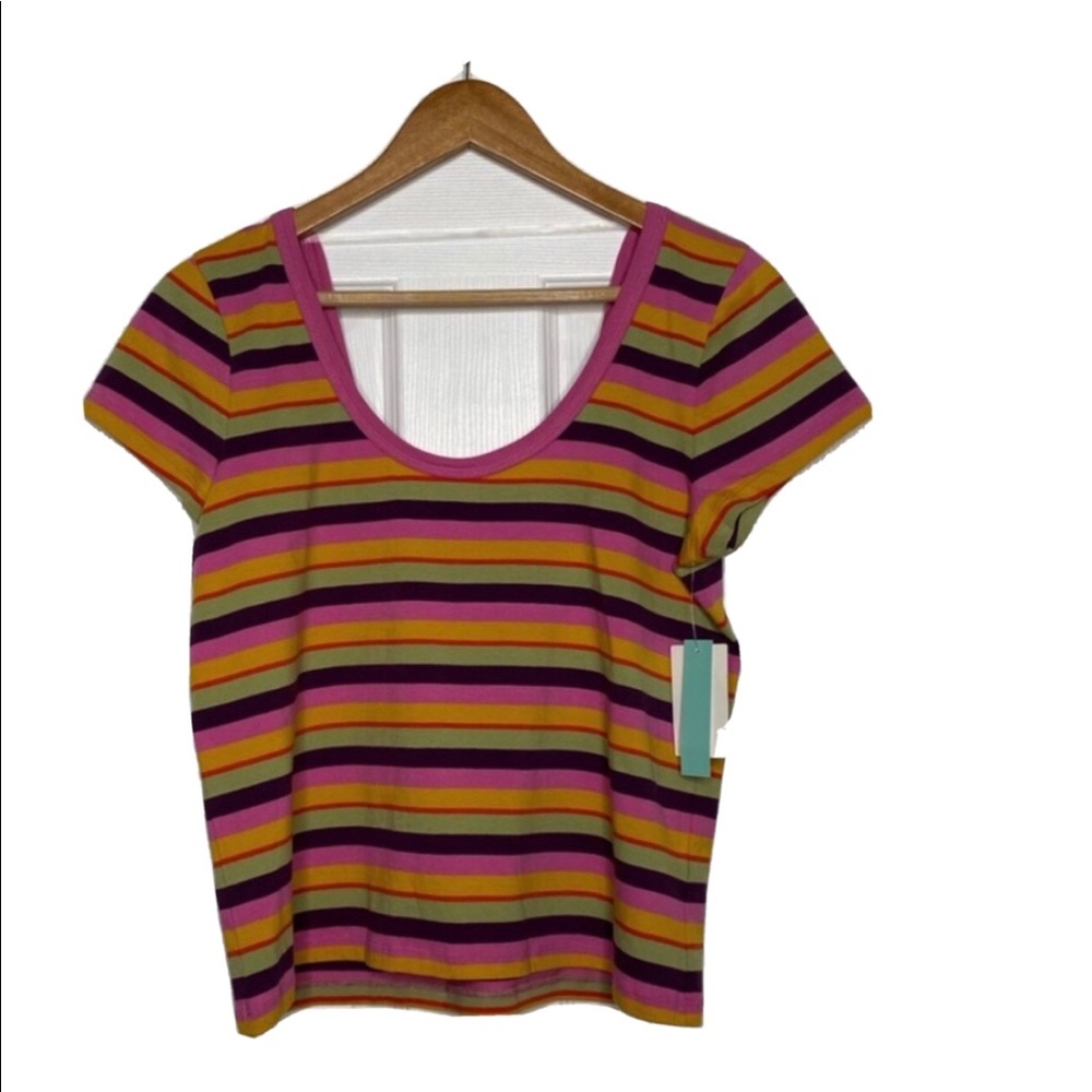 Abound Nordstrom Women’s Top Cropped Stripe XL